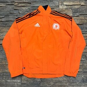 Vintage Boston Marathon Jacket Men’s Adult Large 2007 Adidas Orange Running